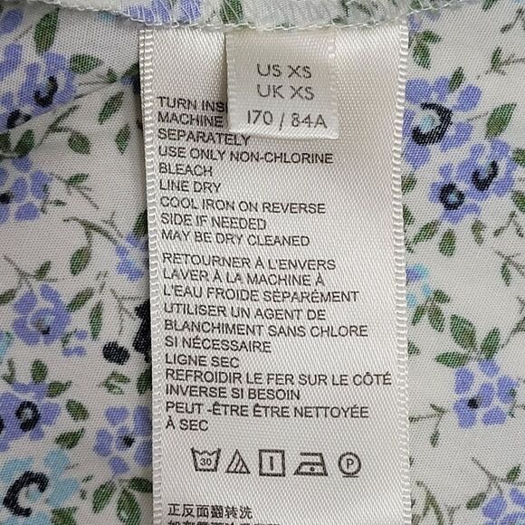 FREE PEOPLE‎ Petunia Cotton Dress Sz XSMALL - Picture 13 of 14